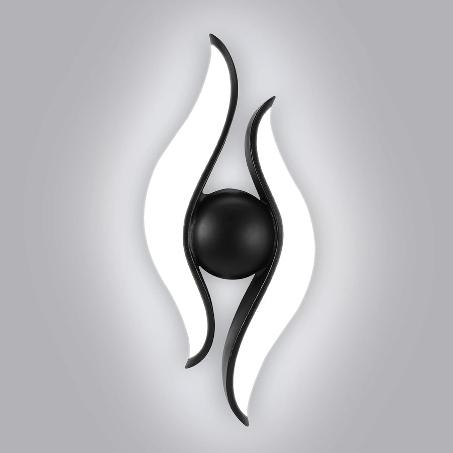 Kinkiet LED do użytku zewnętrznego i wewnętrznego, 4 źródła x 1W, IP65, ABS, Czarny, 3000K