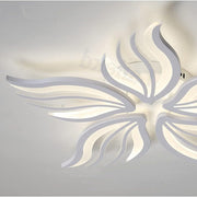 Żyrandol LED SAKURA 60 W z pilotem, 5 płatków, światło zimne/ciepłe/neutralne, ściemnialny, biały