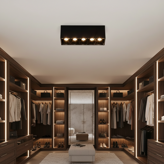 Projektor liniowy LED Grid Applied 8W, światło neutralne 4000K, 5 źródeł, 14 x 3,5 x 6,5 cm lampy sufitowe LED Domyślny tytuł Alessandro Design