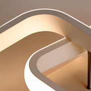 Żyrandol LED VERTEX Matrix, nakładające się diamenty, metalowe ramki, 11W, 2 diamenty, światło zimne/ciepłe/neutralne 3000K/4000K/6000K, biały