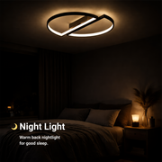 Żyrandol LED z pilotem VECTOR ARCUS 52W, 2 elementy, światło zimne/ciepłe/neutralne, możliwość przyciemniania, czarny