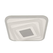 Żyrandol LED NEXA 3D 45W, kwadratowy, światło zimne/ciepłe/neutralne, biały