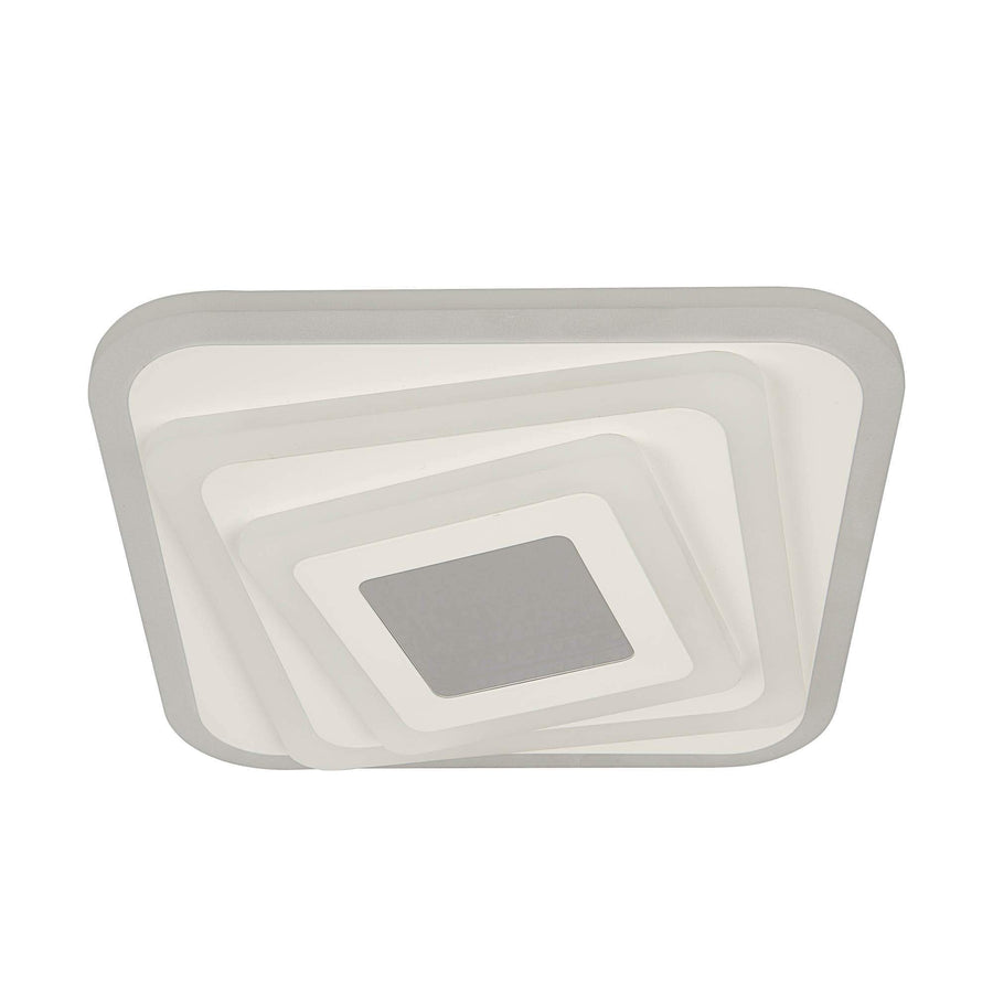 Żyrandol LED NEXA 3D 45W, kwadratowy, światło zimne/ciepłe/neutralne, biały