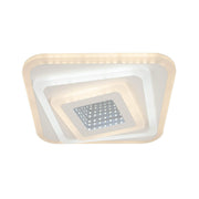 Żyrandol LED NEXA 3D 45W, kwadratowy, światło zimne/ciepłe/neutralne, biały