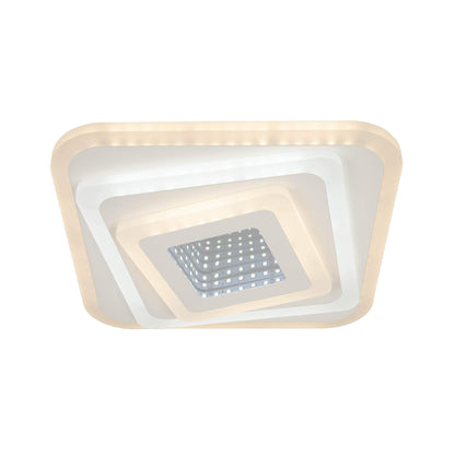 Żyrandol LED NEXA 3D 45W, kwadratowy, światło zimne/ciepłe/neutralne, biały