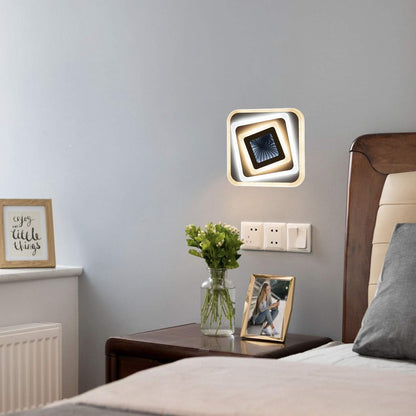 Żyrandol LED NEXA 3D 45W, kwadratowy, światło zimne/ciepłe/neutralne, biały