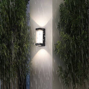 Fantas Lampa ścienna LED do użytku wewnątrz i na zewnątrz, 2 źródła x 1 W, IP65, metaliczna, czarna, 3000 K