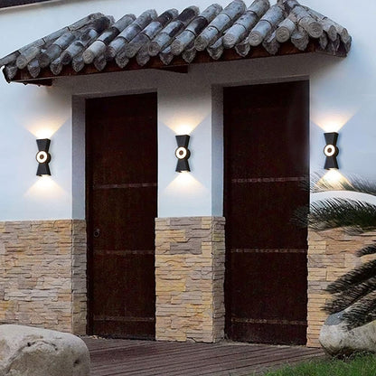 Han Outdoor LED Kinkiet, 12W, Metal, Czarny