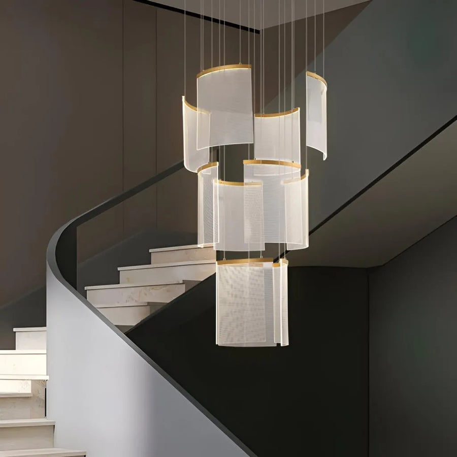Żyrandol kryształowy LED 60W Alduino Gold 80cm Złoty