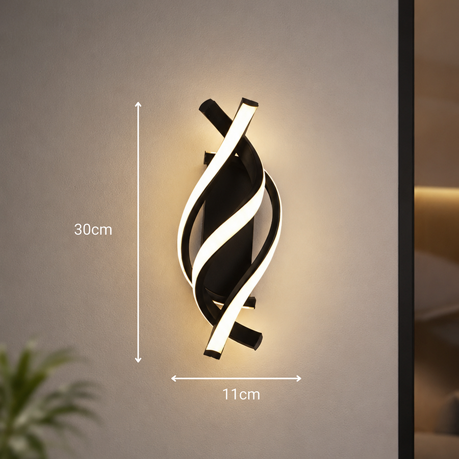 Aplica LED Reid 13W, Lumina Rece/Calda/Neutra, Negru Aplice de Interior Default Title Alessandro Design