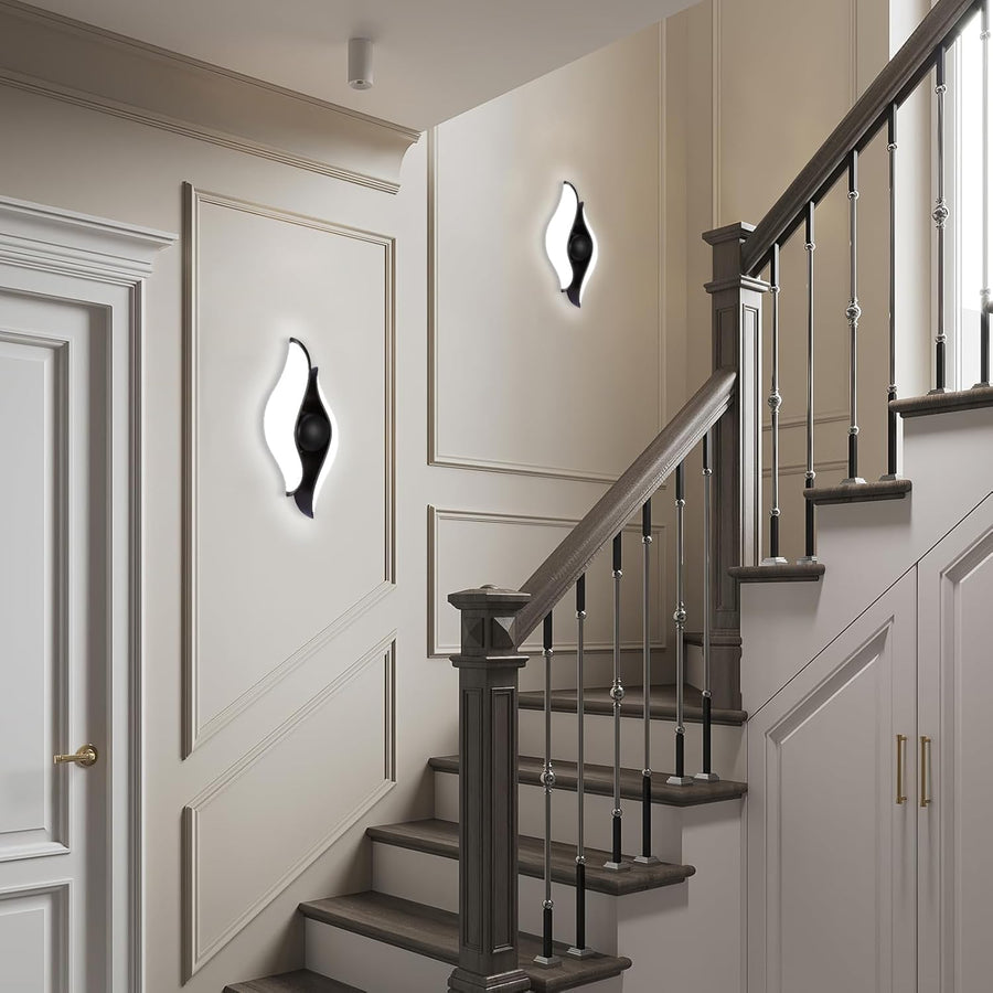 Kinkiet LED do użytku zewnętrznego i wewnętrznego, 4 źródła x 1W, IP65, ABS, Czarny, 3000K