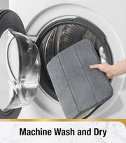 Zestaw 3 mat do kąpieli, 50x40 cm, niebieski, antypoślizgowy