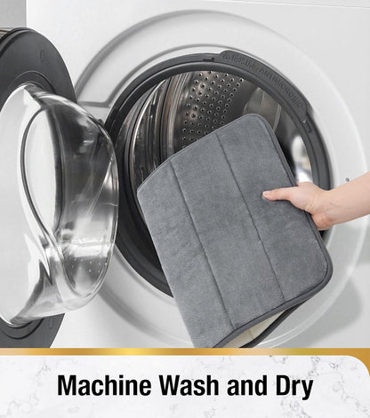 Zestaw 3 mat do kąpieli, 50x40 cm, niebieski, antypoślizgowy