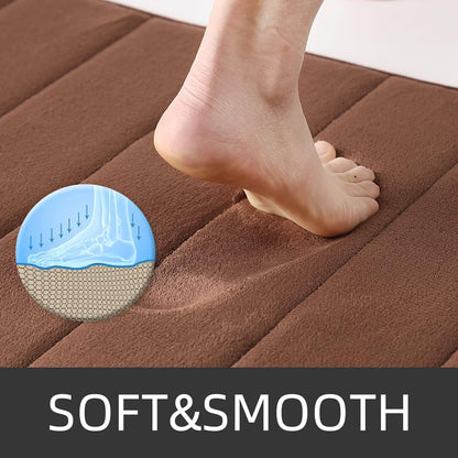 Zestaw 3 mat do kąpieli, 50x40 cm, niebieski, antypoślizgowy