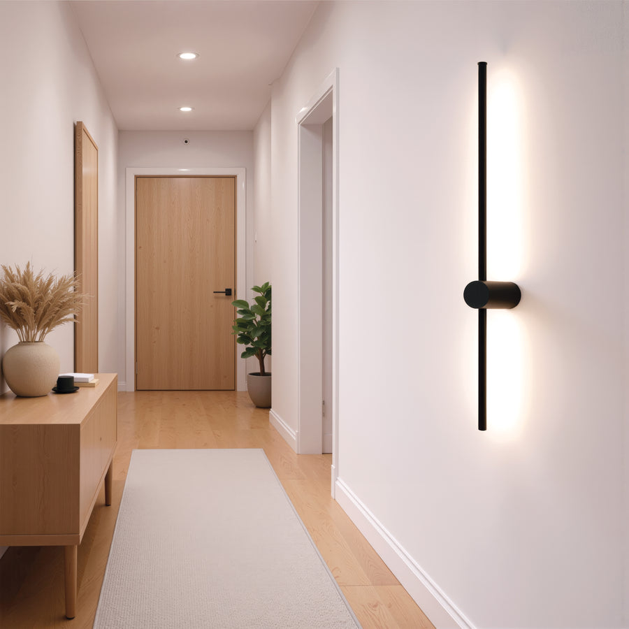 Angelique LED Kinkiet 24W Czarny Biały