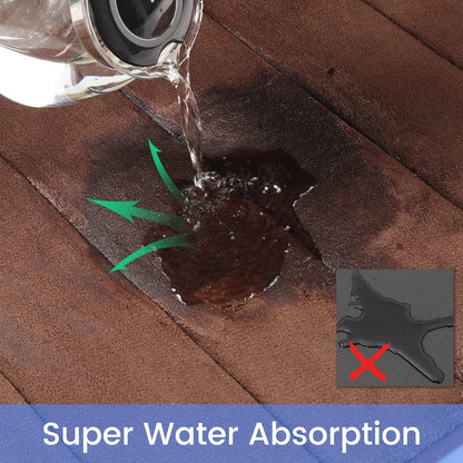 Zestaw 3 mat do kąpieli, 50x40 cm, niebieski, antypoślizgowy