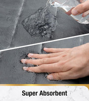 Zestaw 3 mat do kąpieli, 50x40 cm, niebieski, antypoślizgowy