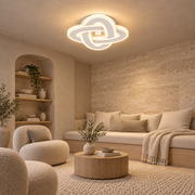 Żyrandol LED CRINELLA 45W, średnica 23cm, światło zimne/ciepłe/neutralne, biały