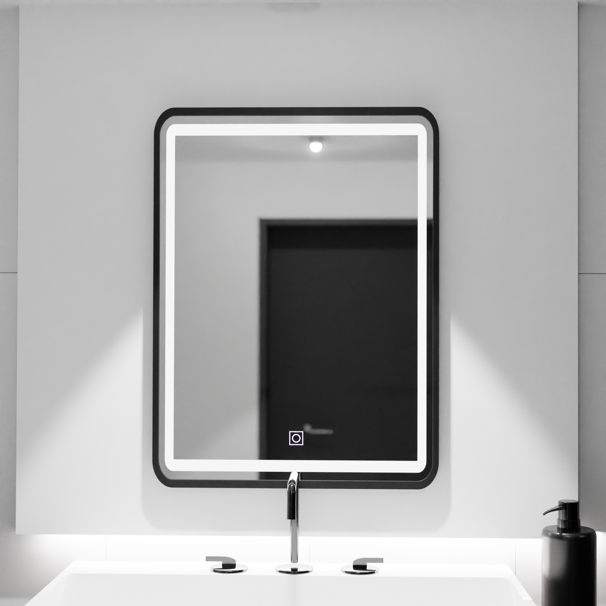 LUD LED prostokątny 60x80cm Ombe Podstawowy dotyk