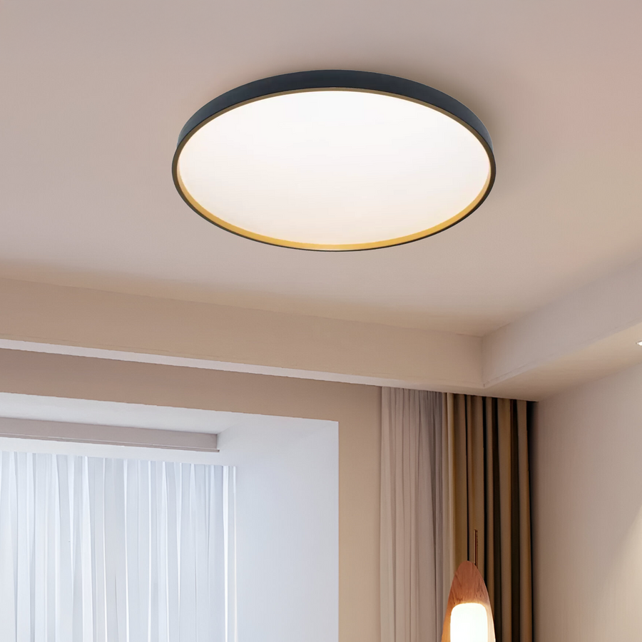 Lampa sufitowa LED Fantas 46W, okrągła, ABS, biała i czarna