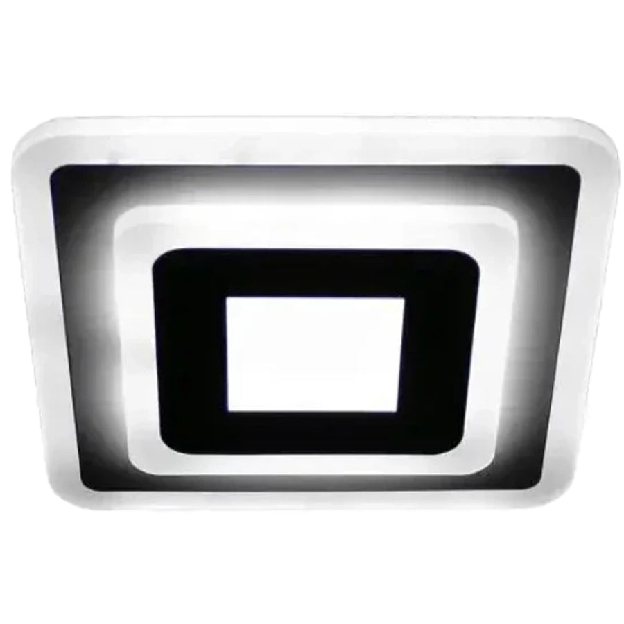 Żyrandol LED MORNIKA 14W, średnica 25 cm, kwadratowy, światło neutralne, biały