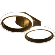 Żyrandol LED Celio, 16 W, 2 okręgi, zimne/ciepłe/neutralne światło, czarny