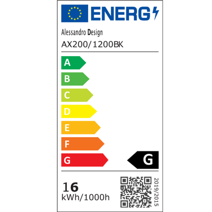 Kinkiet zewnętrzny LED Mack, długość 120 cm, 16 W, IP65, metalowy, liniowy, czarny 