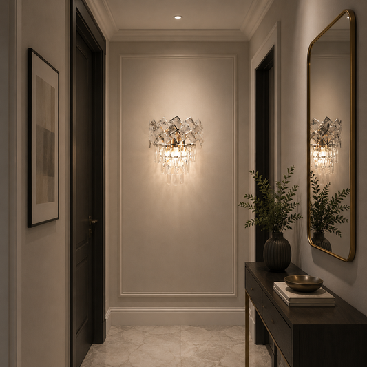 Zastosuj Cristal Windsor, 2x E14, błyszczący chrom