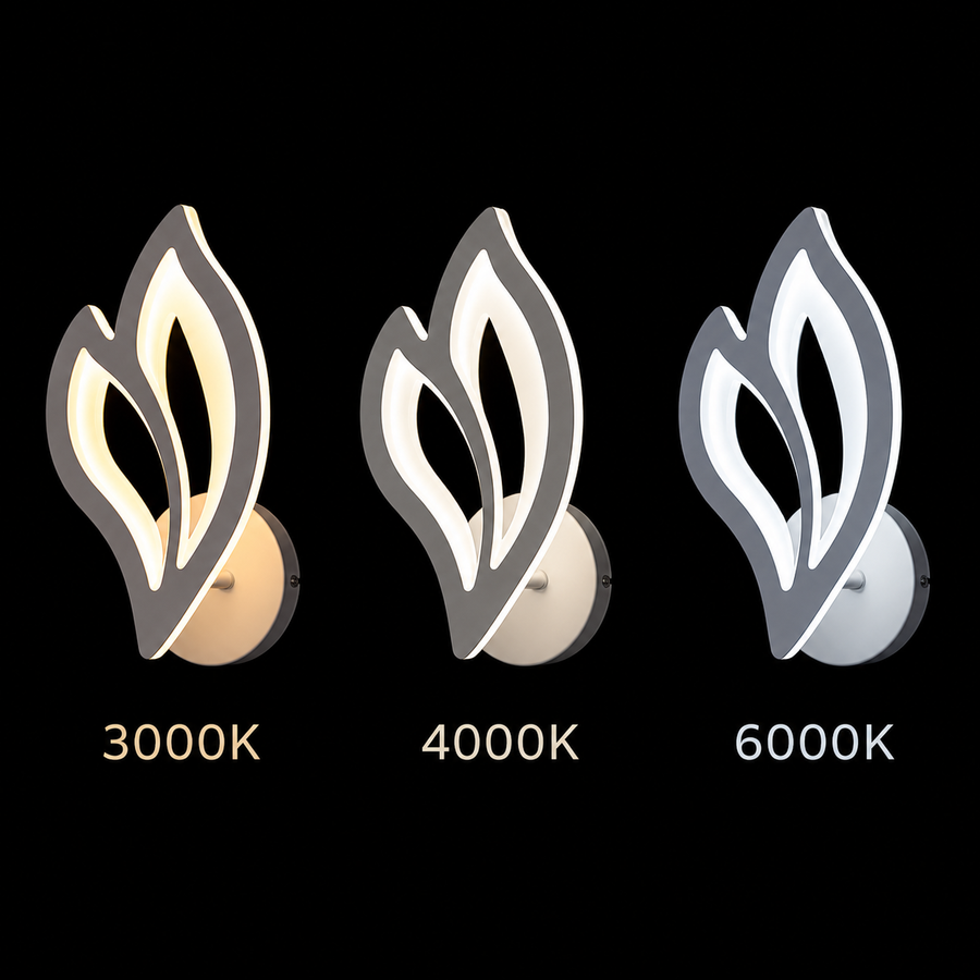 Lampa LED LILY 14W Petal Light Zimna/Ciepła/Neutralna Akryl i Biały Metal