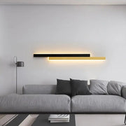 Żyrandol LINIUS LED 29W, 2 elementy, liniowy, ciepłe/neutralne/zimne światło, złoty czarny kinkiety wewnętrzne domyślny tytuł Alessandro Design