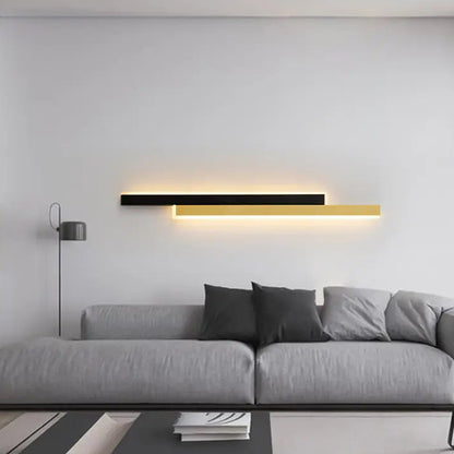 Żyrandol LINIUS LED 29W, 2 elementy, liniowy, ciepłe/neutralne/zimne światło, złoty czarny kinkiety wewnętrzne domyślny tytuł Alessandro Design