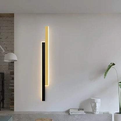 Żyrandol LINIUS LED 29W, 2 elementy, liniowy, ciepłe/neutralne/zimne światło, złoty czarny kinkiety wewnętrzne domyślny tytuł Alessandro Design