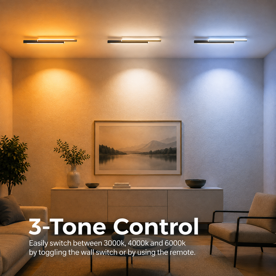 Kinkiet LED LINIUS 29W, 2 elementy, liniowy, światło ciepłe/neutralne/zimne, czarne złoto