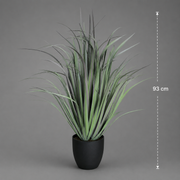 Sztuczna roślina typu Dracena Trawa ozdobna, 93 cm, zielona, ​​bez doniczki