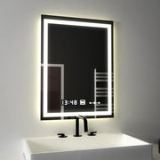 Prostokątne lustro LED 45x60cm Verite MotionGlow Marcello Defog System Zegar i termometr Ściemnialny 