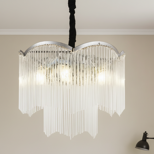 Kryształowy żyrandol MEKELLE Regalis, 18x E14, średnica 80cm, metal i kryształ, błyszczący chrom, regulowana wysokość