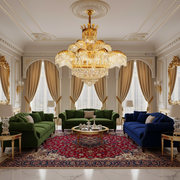 Żyrandol kryształowy PALACE Supremo 29xG9, śr.115cm, błyszczące złoto, regulowana wysokość, metalowe i kryształowe żyrandole kryształowe Domyślny tytuł Alessandro Design