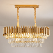Żyrandol Kryształowy VERSAILLES Regalis 10xE14, średnica 80cm, złoty, regulowana wysokość