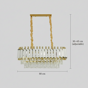 Candelabru Cristal VERSAILLES Regalis, Lungime 80cm, 10xE14, Alb, Inaltime reglabila Candelabre Cristal Default Title Alessandro Design