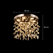 Kryształowy żyrandol LED LLC210/400CH okrągły, 22W, światło chłodne/ciepłe/neutralne, kryształ, błyszczący chrom