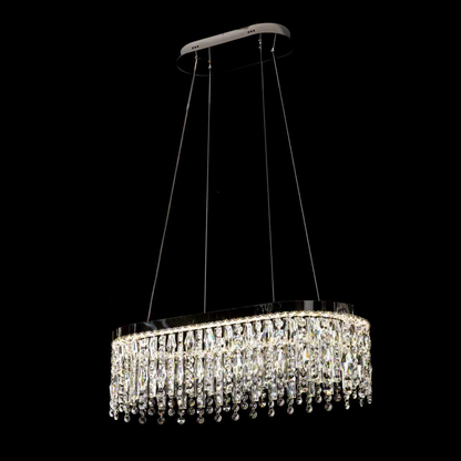 Żyrandol LED z pilotem, 114W, ROYALE Imperio, 70x33x120, światło zimne/neutralne/ciepłe, możliwość przyciemniania, srebrny, kryształowy, stal Żyrandole LED z pilotem Domyślny tytuł Alessandro Design