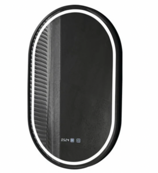 Owalne LED lustra 50x80cm Alessia Motionglow Marcello Dimable Clock System rozpraszania zegara