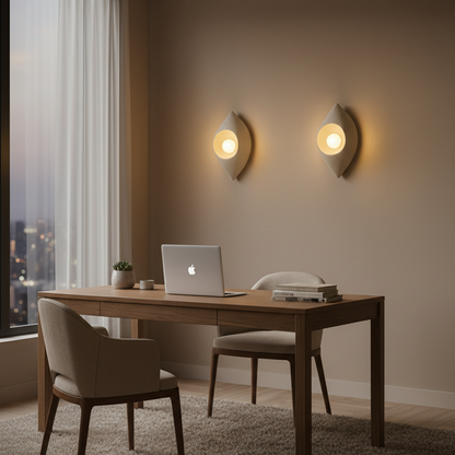 Aplica LED Decorativa LEFFER, 30x20cm, 1xE27, Polistiren, Alb