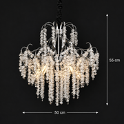 Żyrandol Kryształowy CC9311/5CH, 5x E14, średnica 50cm, Chrom