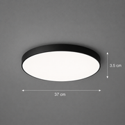 Lampa sufitowa LED SOLIS 37cm 33W Zimne światło Czarna