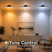 Kinkiet LED BALATON, 10W, liniowy, światło ciepłe/neutralne/zimne, błyszczący chrom