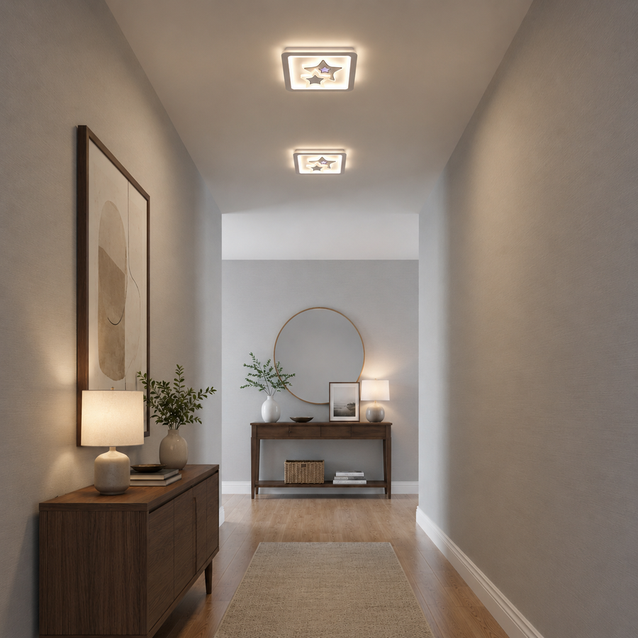 Żyrandol LED KATHLEEN RGB 15W, Światło ciepłe/neutralne, Biały