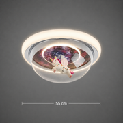 Żyrandol LED UNICORN, 104W, 50cm, światło zimne/ciepłe/neutralne, różowy
