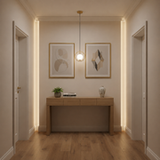 Żyrandol LOFT Haven, 1x E27, białe złoto, metal, regulowana wysokość