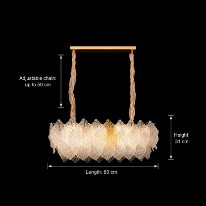Żyrandol kryształowy LACE Royale 11xE14, rozmiar 83x33 cm, wysokość 31 cm, błyszczące złoto, regulowana wysokość, elegancki wygląd Żyrandole kryształowe Domyślny tytuł Alessandro Design